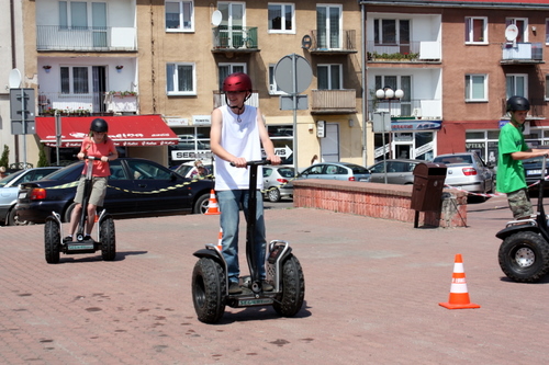 a w realu Segwayem