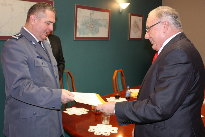insp. Andrzej Ryński - Komendant Miejski Policji w Łomży 
