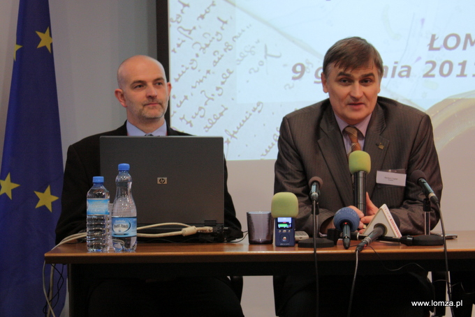 od lewej: Prezes Fundacji Cyryla i Metodego, Wojciech Czeronko oraz dr Dariusz Cupiał, Inicjatywa Tato.Net, Lublin