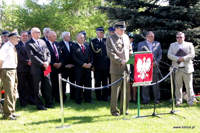 przemawia mjr Krzysztof Rabek