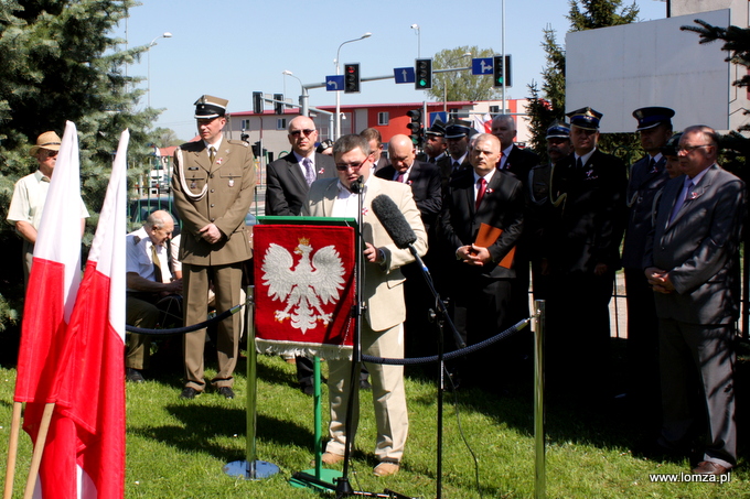 w imieniu władz miasta głos zabrał Przewodniczący Rady Miejskiej Maciej Borysewicz