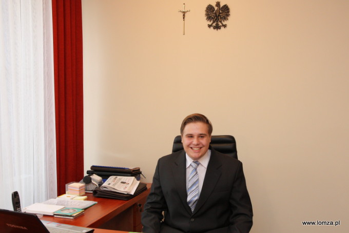 Marek Sokołowski w prezydenckim fotelu