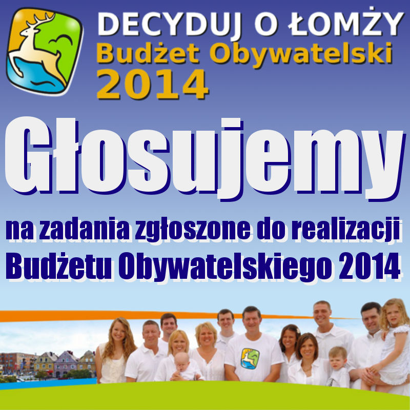 Głosowanie na zadania zgłoszone do realizacji w budżecie obywatelskim 2014