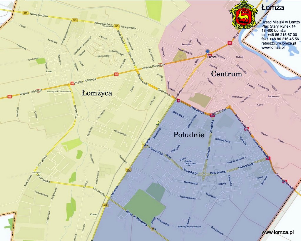 mapa proponowanych obwodów w głosowaniu na zadania zgłoszone do budżetu obywatelskiego