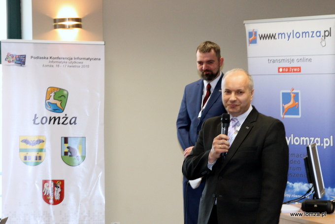 Krzysztof Cwalina, Przewodniczący Koła w Łomży Polskiego Towarzystwa Informatycznego i członek Zarządu PTI Oddziału Podlaskiego