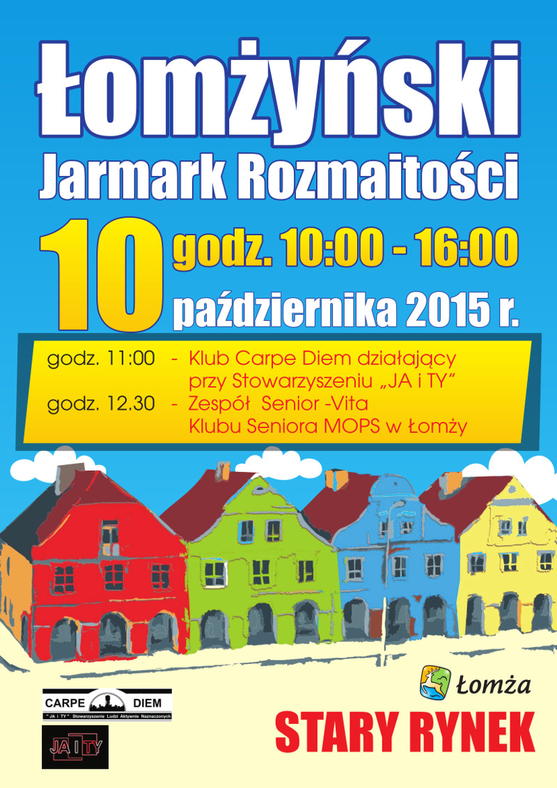 Łomżyński Jarmark Rozmaitości 10.10.2015 10.00-16.00
