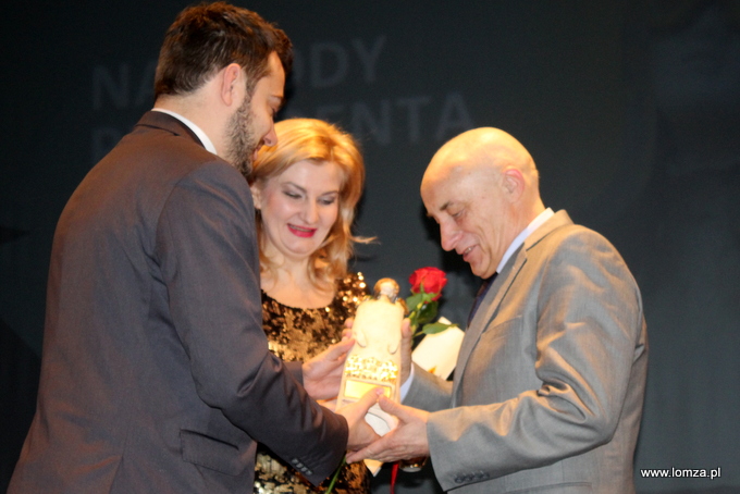 nagrodę odbiera Czesław Rybicki