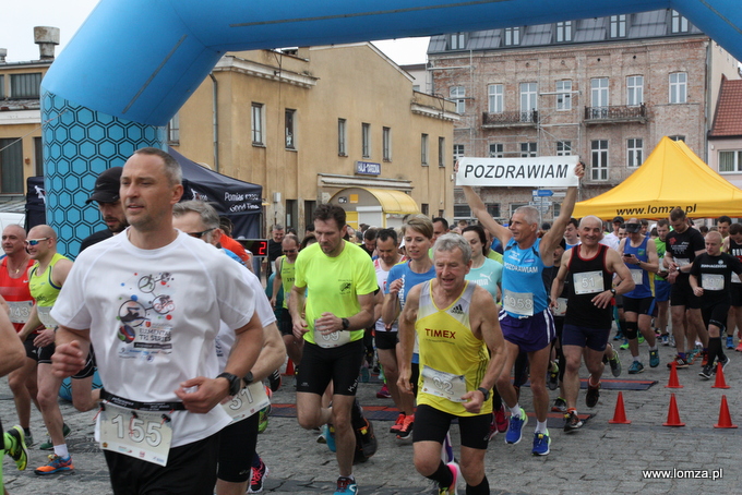 Uczestnicy Półmaratonu Łomżyńskiego