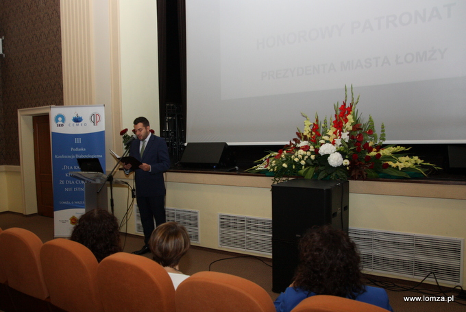 W konferencji poświęconej zagadnieniom cukrzycy wziął udział Prezydent Łomży Mariusz Chrzanowski