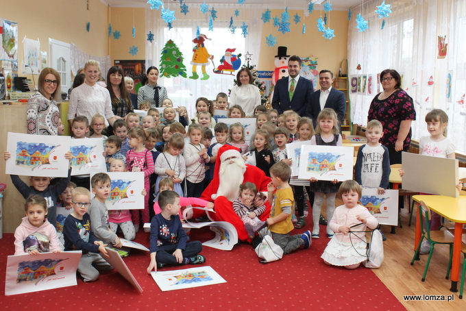 Wizyta Świętego Mikołaja wywołała wiele radości wśród dzieci