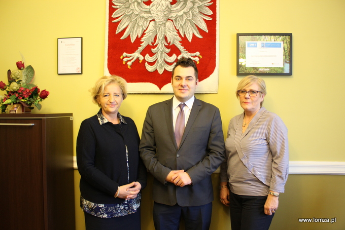 Prezydent Łomży Mariusz Chrzanowski spotkał się z właścicielką Medica Centrum Diagnostyki Obrazowej, Ewą Sobkiewicz.
 