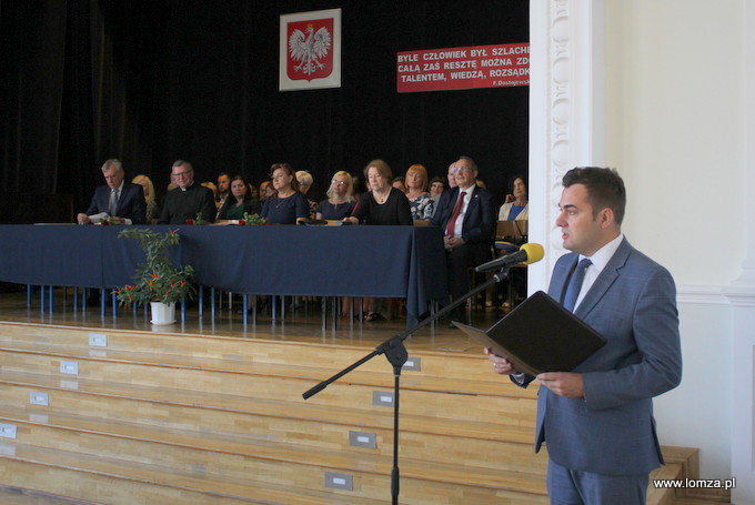 Prezydent Łomży Mariusz Chrzanowski jest absolwentem I LO