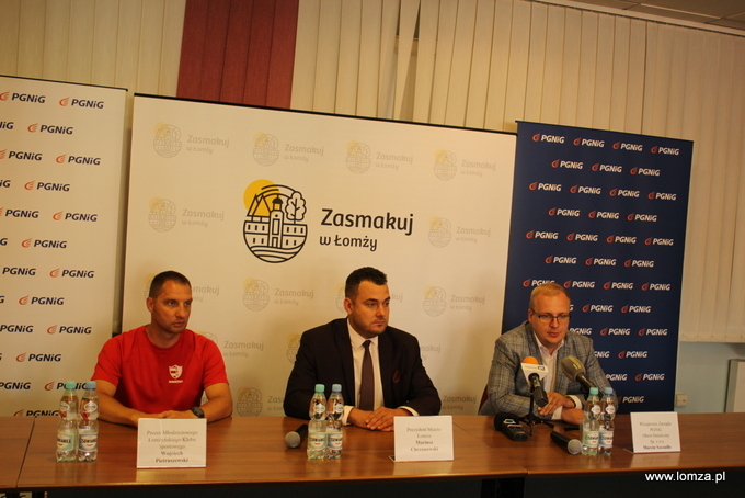 Konferencja prasowa poświęcona turniejowi "Łomża Cup"
