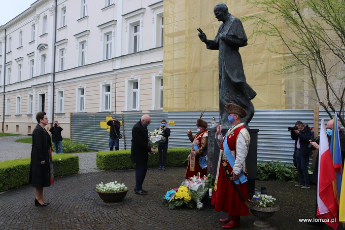 Starosta Łomżyński Lech Marek Szabłowski i Wicestarosta Maria Dziekońska