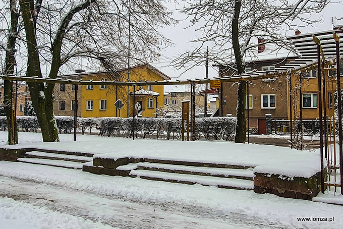 Park im. Jakuba Wagi zimą