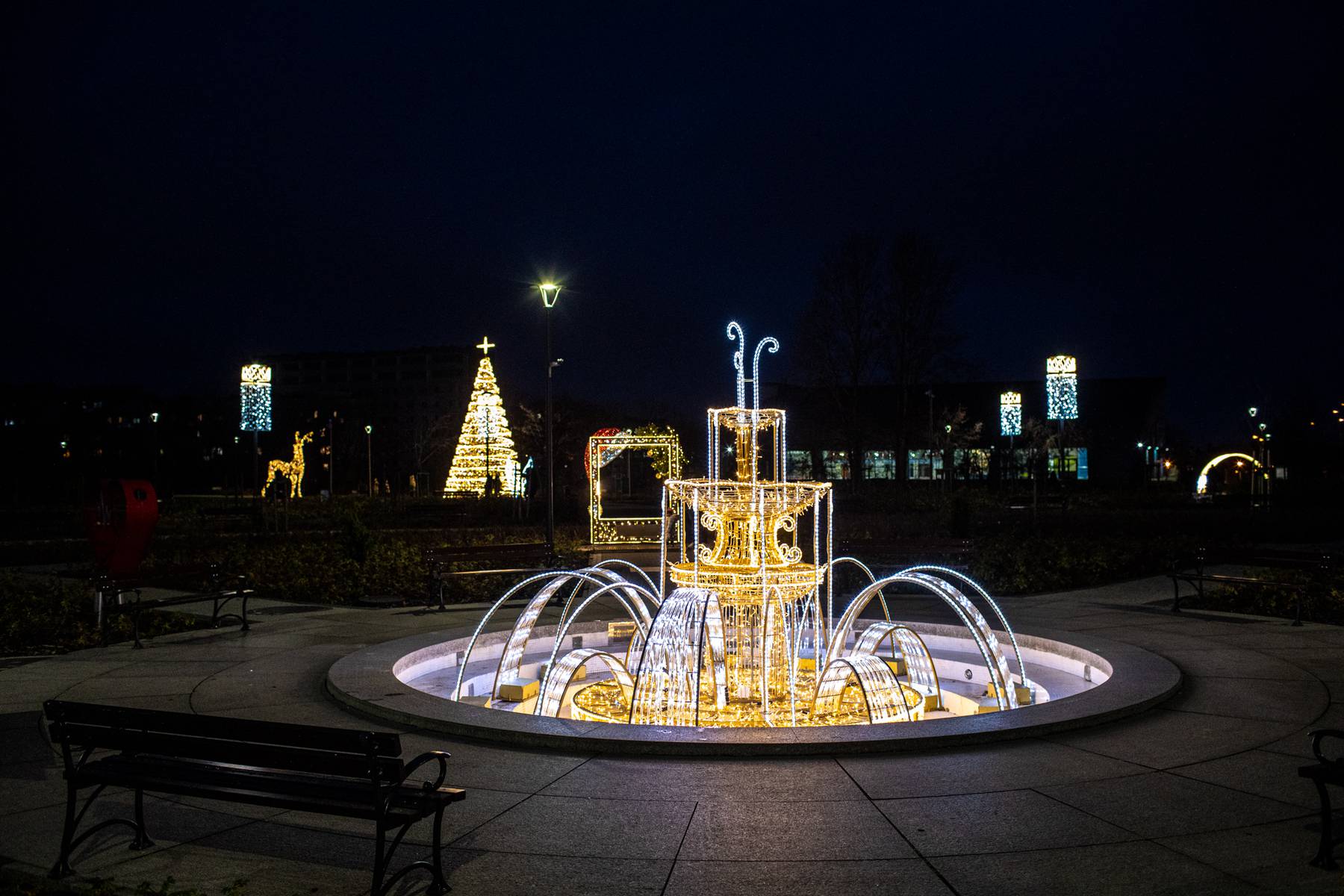 świąteczne iluminacje w Łomży, foto Kamil Brzostowski