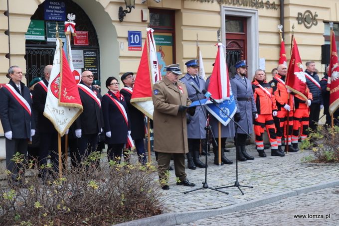 płk Paweł Gałązka odczytał list od wicepremiera Mariusza Błaszczaka, Ministra Obrony Narodowej