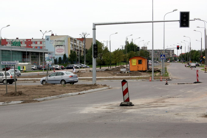 Ruch jedną jezdnią na Piłsudskiego