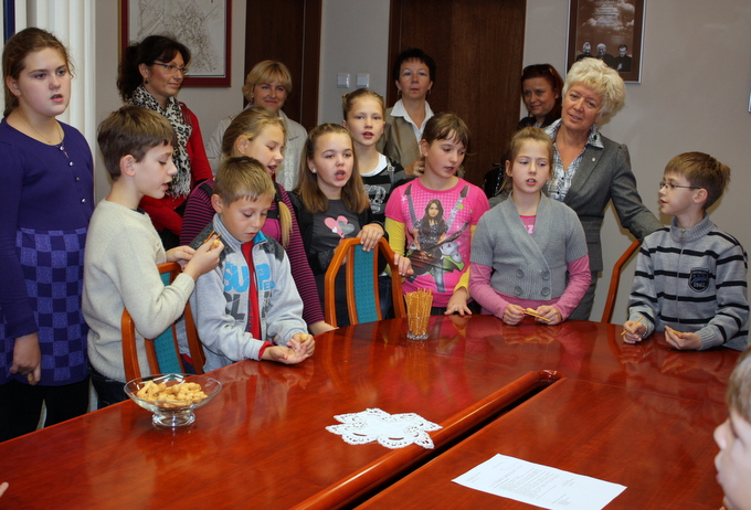 Dzieci z Litwy odwiedziły Ratusz
