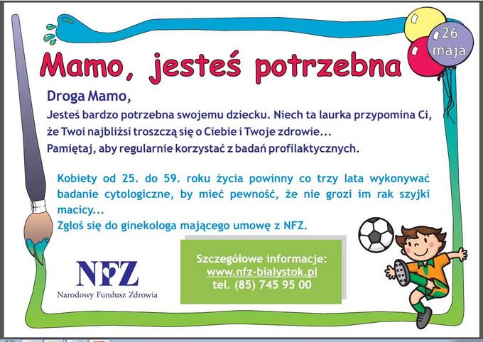 Mamo, jesteś potrzebna