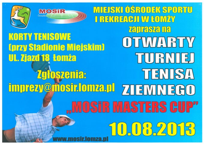 Turniej Tenisa Ziemnego MOSiR „Masters” CUP