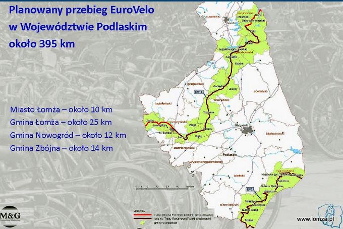 Łomża na europejskiej trasie rowerowej