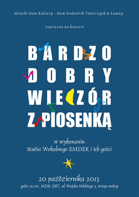 Zapraszamy na BARDZO DOBRY WIECZÓR Z PIOSENKĄ