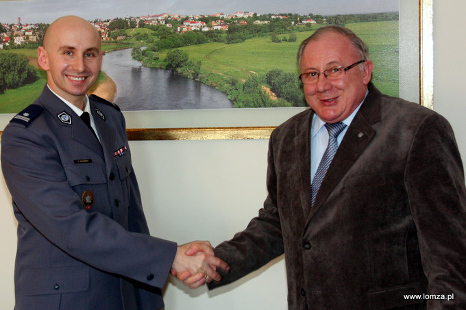 Spotkanie Prezydenta Łomży z nowym Komendantem Policji