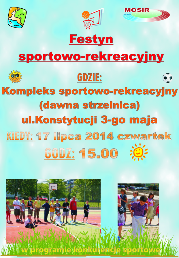 Zapraszamy na festyn sportowo - rekreacyjny