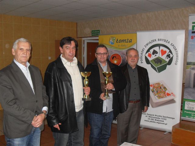 Turniej par o Puchar Prezydenta Łomży w brydżu sportowym