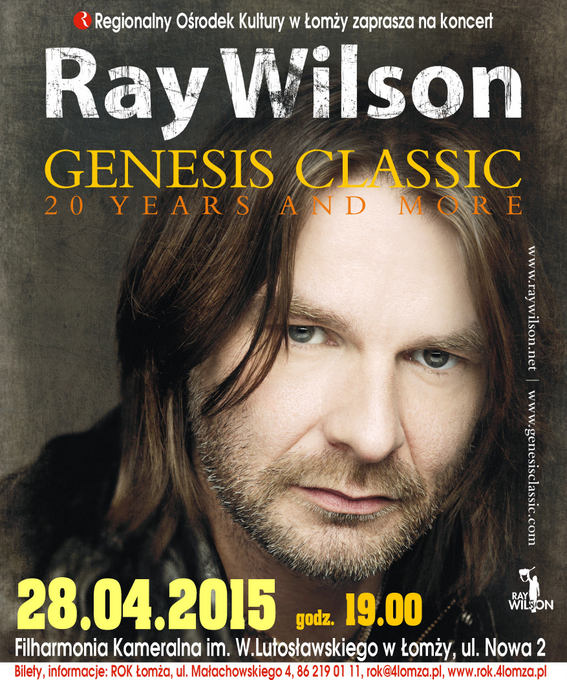 Ray Wilson (Genesis Classic) w Łomży
