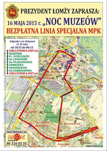 Bezpłatna linia autobusowa MPK w „Noc Muzeów”