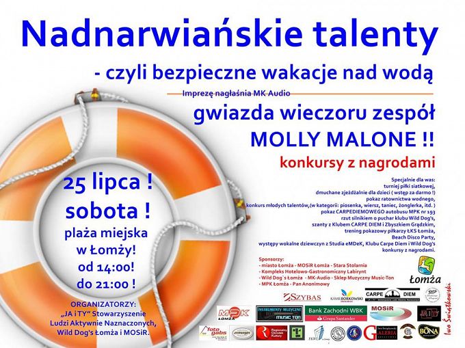 Nadnarwiańskie Talenty - czyli bezpieczne wakacje nad wodą!