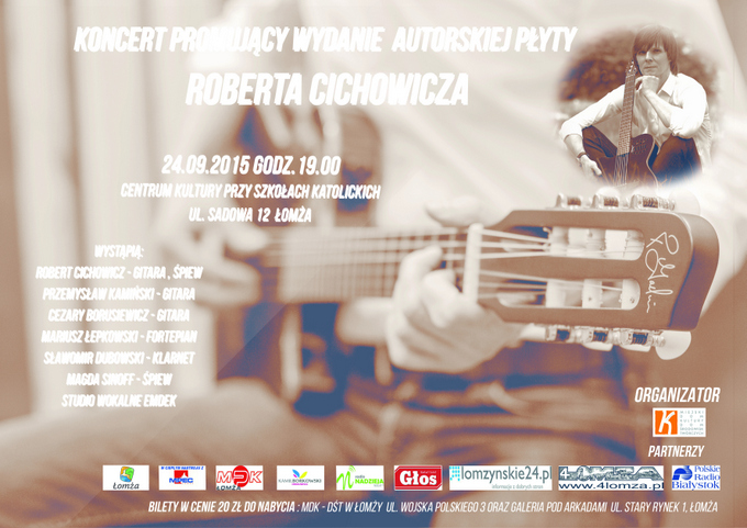 Koncert promujący autorską płytę Roberta Cichowicza