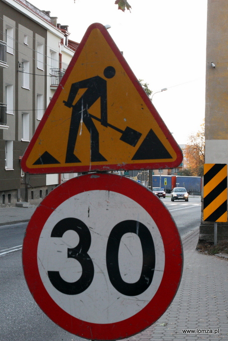 Utrudnienia w ruchu na ulicach Łomży