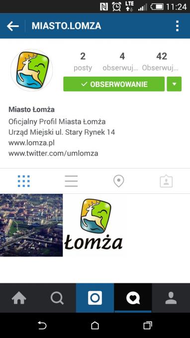 Oficjalny profil Miasta Łomża na Instagramie