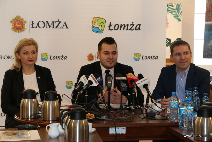 Spotkanie prasowe z władzami Łomży