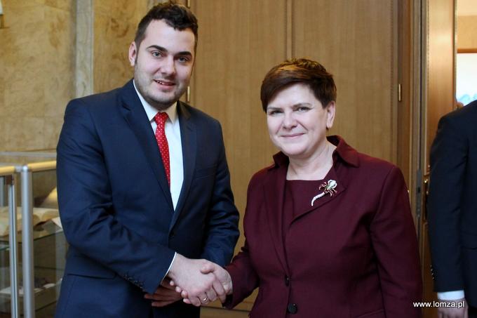 Prezydent Łomży na spotkaniu z Premier Beatą Szydło