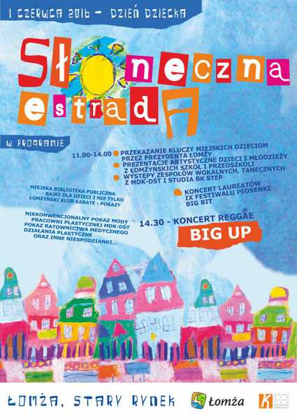 Słoneczna Estrada 2016 - zaproszenie na festyn muzyczny z okazji Dnia Dziecka