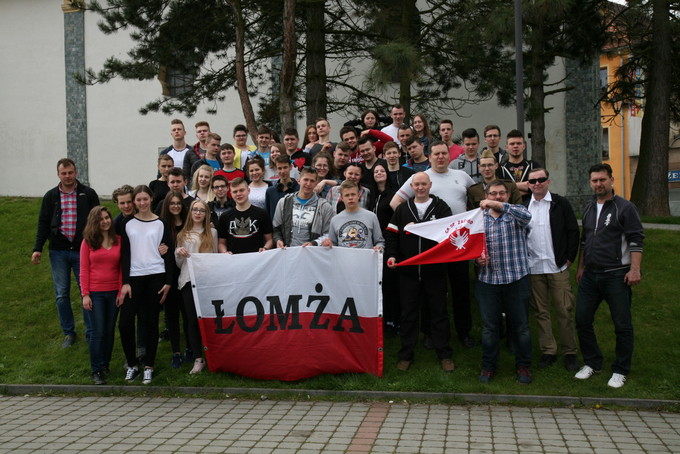 Łomżyńska młodzież w czeskim Holiszowie