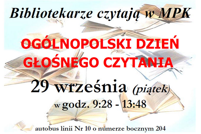 Głośne czytanie w MPK