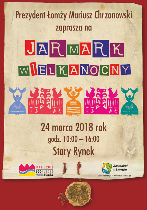 Zapraszamy na Jarmark Wielkanocny