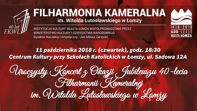 40. urodziny Filharmonii Kameralnej