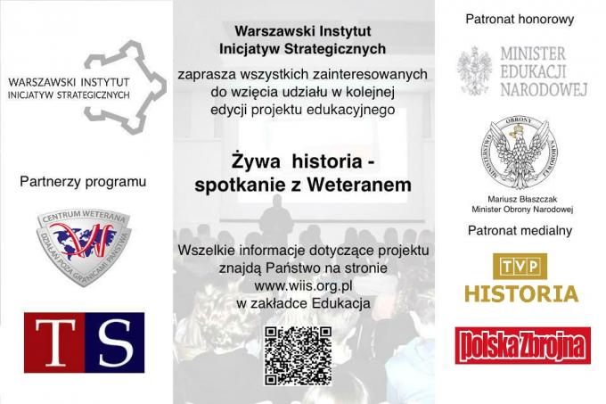 Spotkanie z weteranem żywą lekcją historii