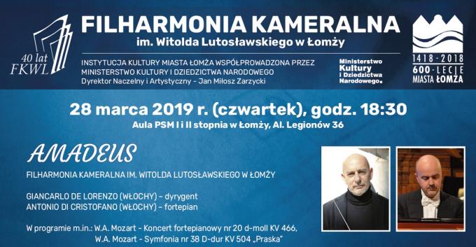 Mistrz Amadeusz u łomżyńskich filharmoników