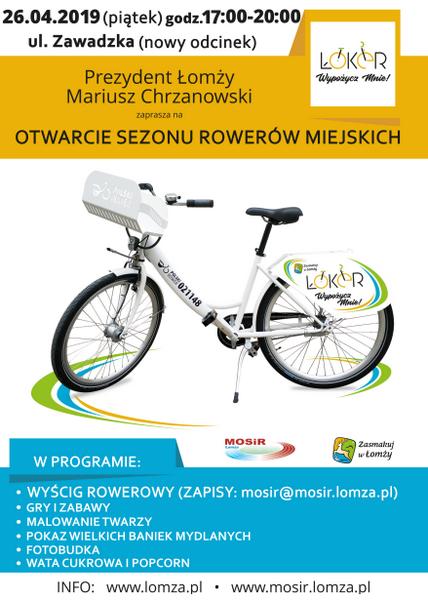 Wyścig rowerowy na otwarcie sezonu rowerów miejskich ŁoKeR 2019