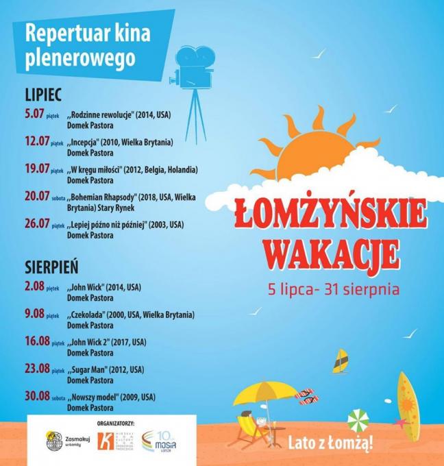 Zapraszamy na Letnie Kino Plenerowe