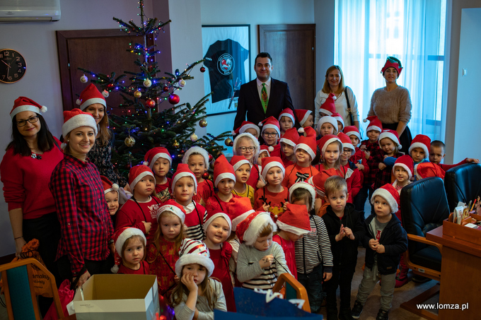 Mikołajkowa wizyta dzieci w Ratuszu