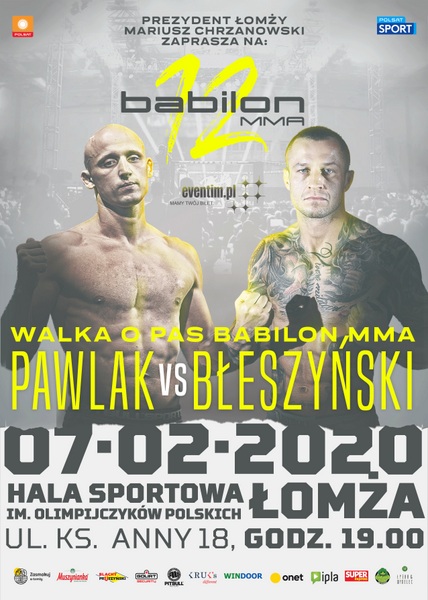 Zbliża się gala BABILON MMA 12 w Łomży