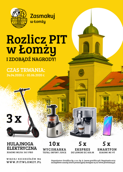 Rozlicz PIT w Łomży, weź udział w loterii i zdobądź nagrody!